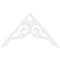 Ekena Millwork Pitch Bordeaux Architectural Grade PVC Gable Pediment, 48"W x 28"H x 1"P (14/12) GPP048X028X100BOR - alternate 2